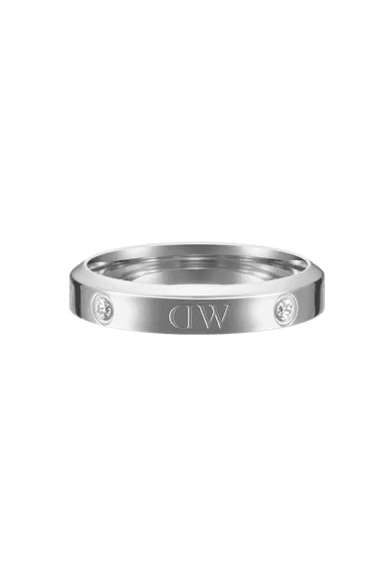 Classic Ring Lumine Silver - DW OFFICIAL - Ring for Women and Men - Stainless steel Crystal stones ring