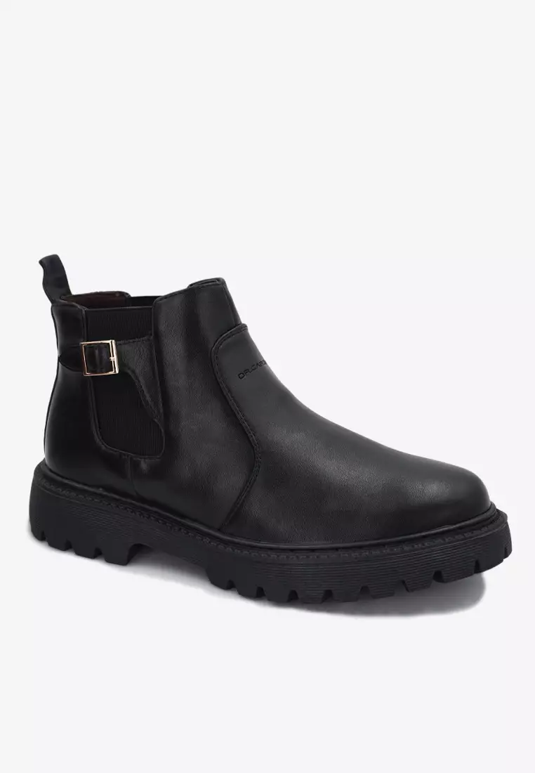 Dr Cardin Men Pillow Foam Faux Leather  Chelsea Boot Shoe TBP-6855