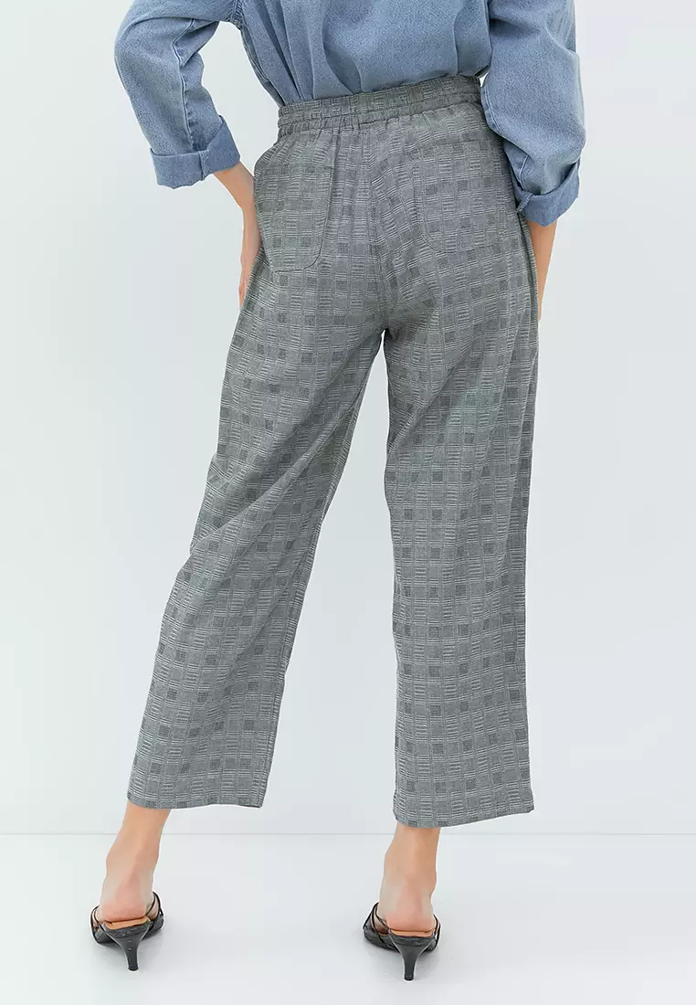 Grasia Drawstring Pants Charcoal (G.3223)