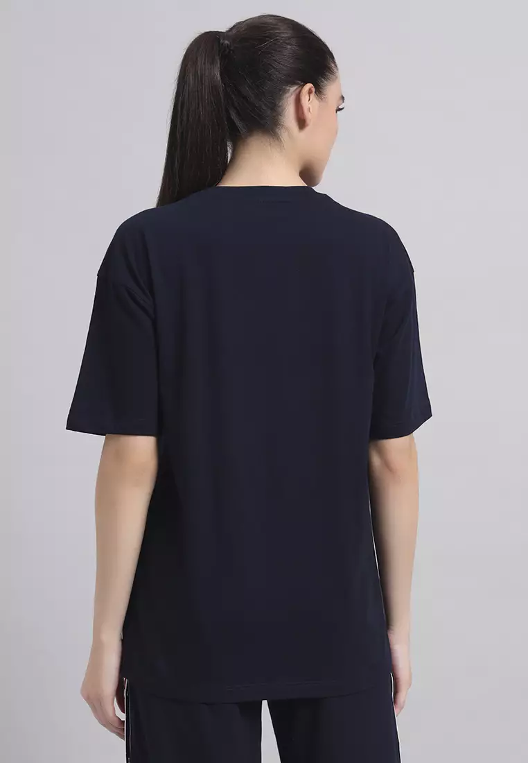 Women’s Essential Oversized Workwear Navy Tee