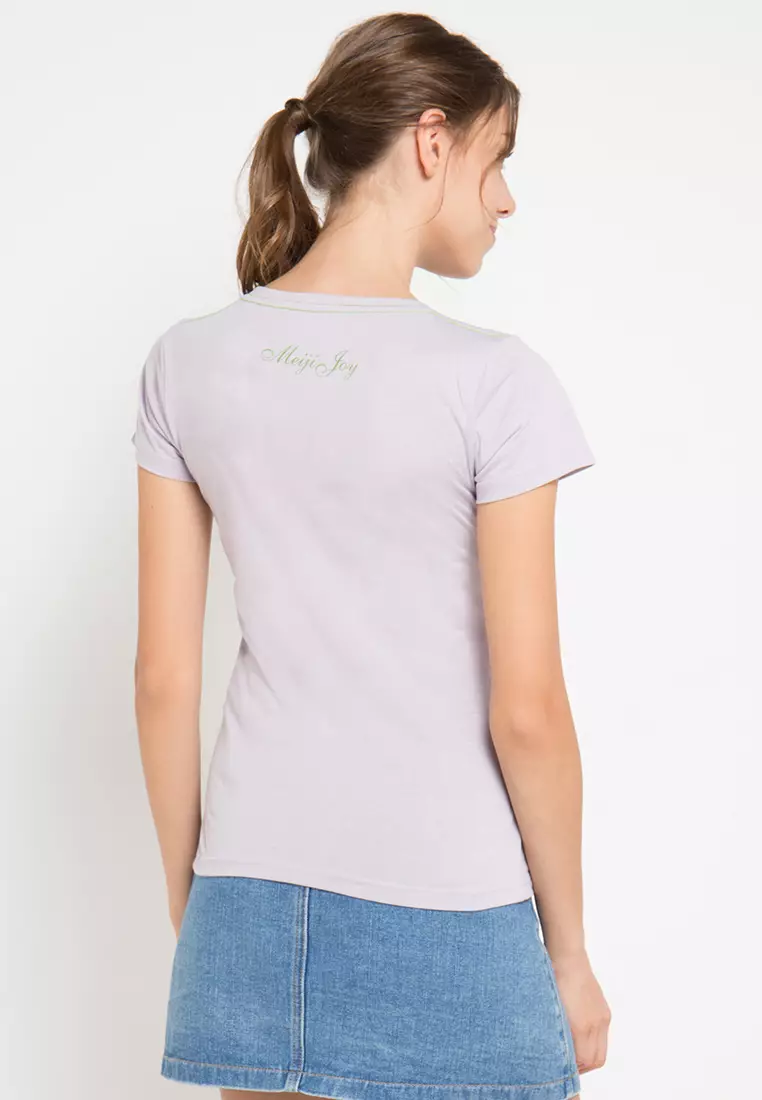 Print Enjoy Your Day short sleeve Tshirt