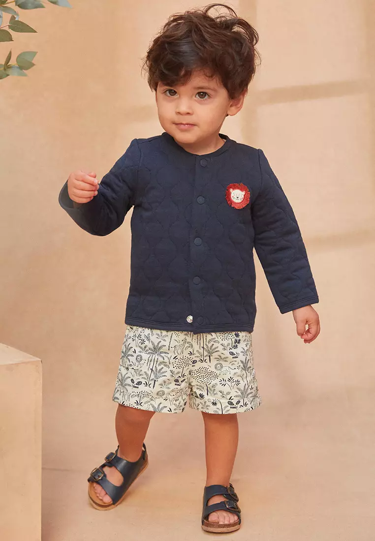 Blue Quilted Jacket