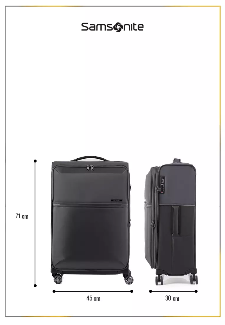 Samsonite Koper Softcase 73H Spinner Medium 26 Inch - Black