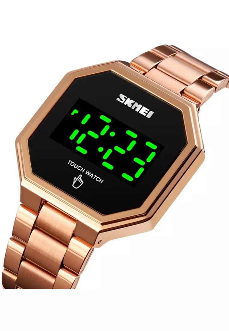 Jam Tangan Digital Pria Waterproof Many Function Strap Tali Material Stainless Steel BY57 ORIGINAL