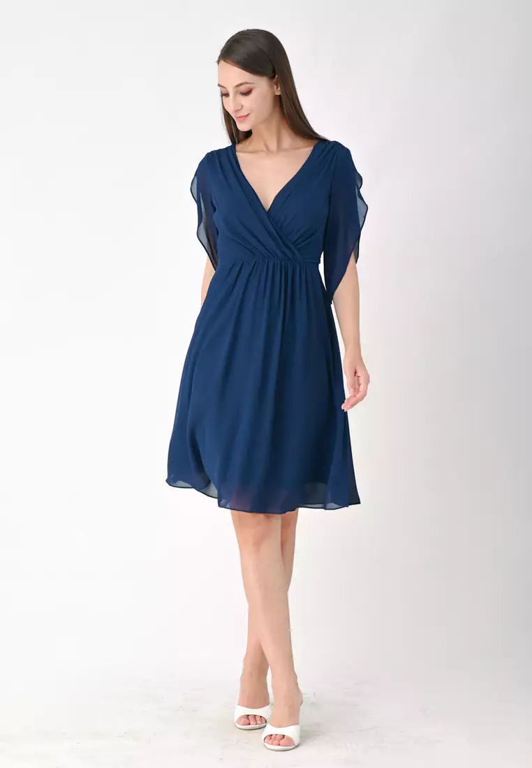 雪纺迷你连衣裙