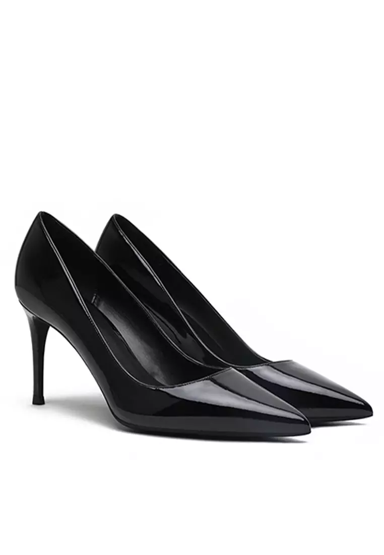 8CM Patent Pointed High Heel Shoes HZL180