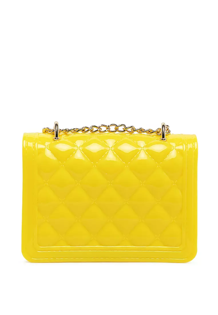 Buy London Rag Yellow Quilted Sling Bag Online | ZALORA Malaysia