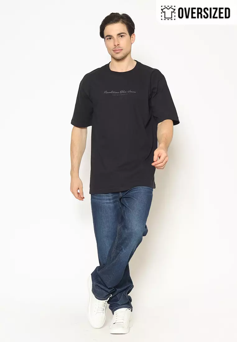 RBJ T-Shirt Cotton Oversized Pria 2079131691