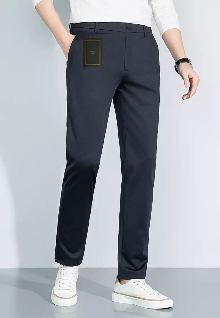 桑蠶絲小直筒西褲 WK-JBD905