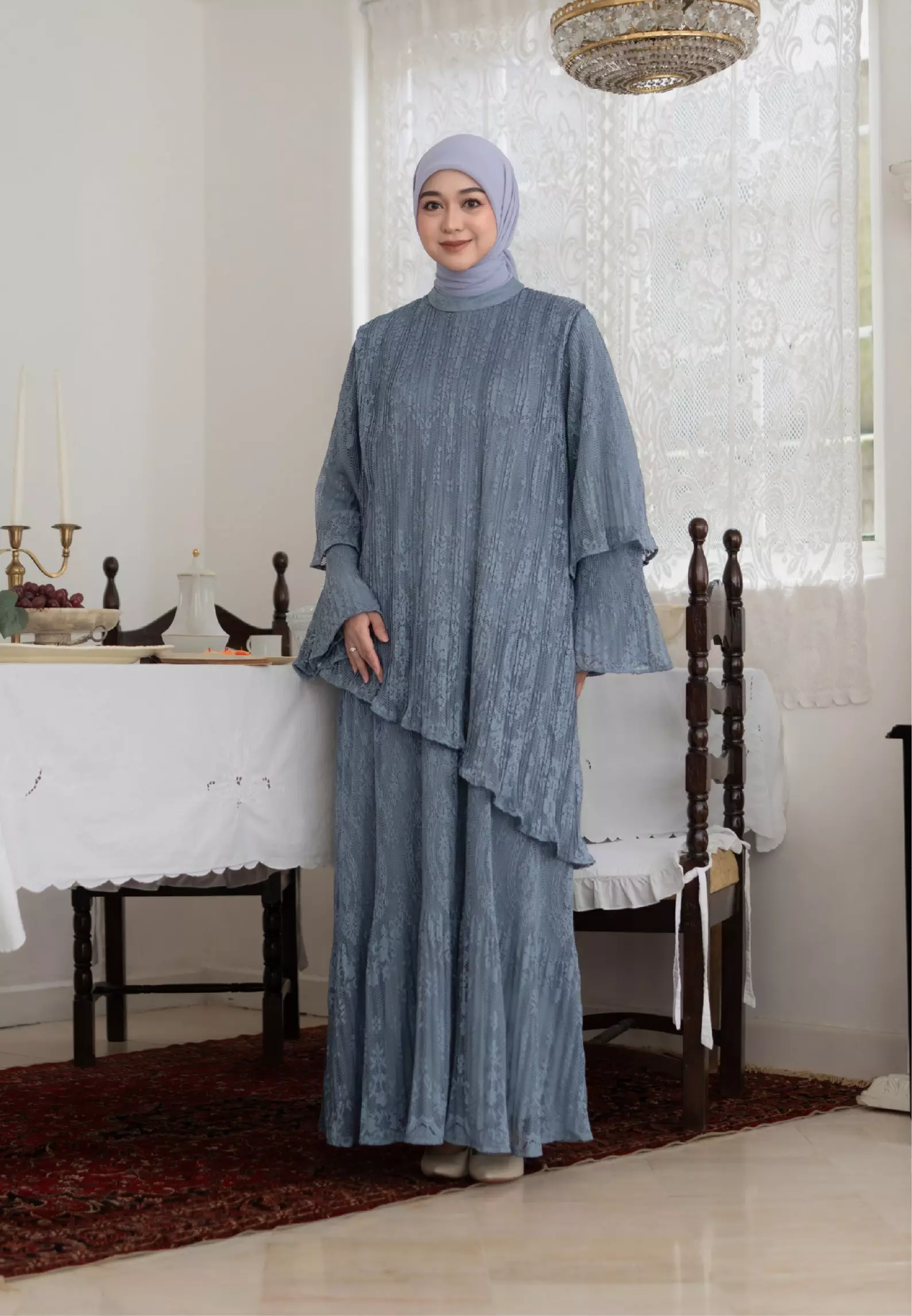 Damara Dress - Steel Blue