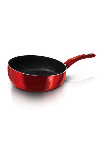 Buy Berlinger Haus Berlingerhaus 26cm Induction Non Stick Flip Fry Pan Kuali Leper Kuali Tak Melekat Burgundy Metallic Line Online Zalora Malaysia