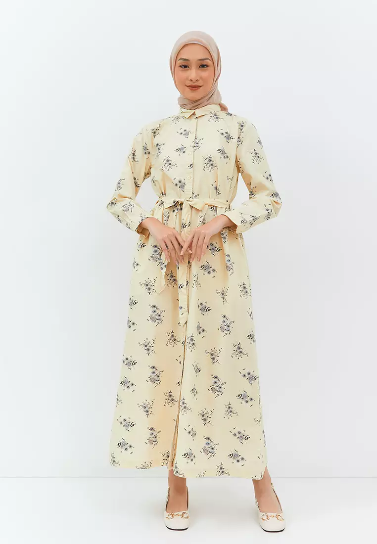 Roderica Dress Pastel Yellow (G.4237)