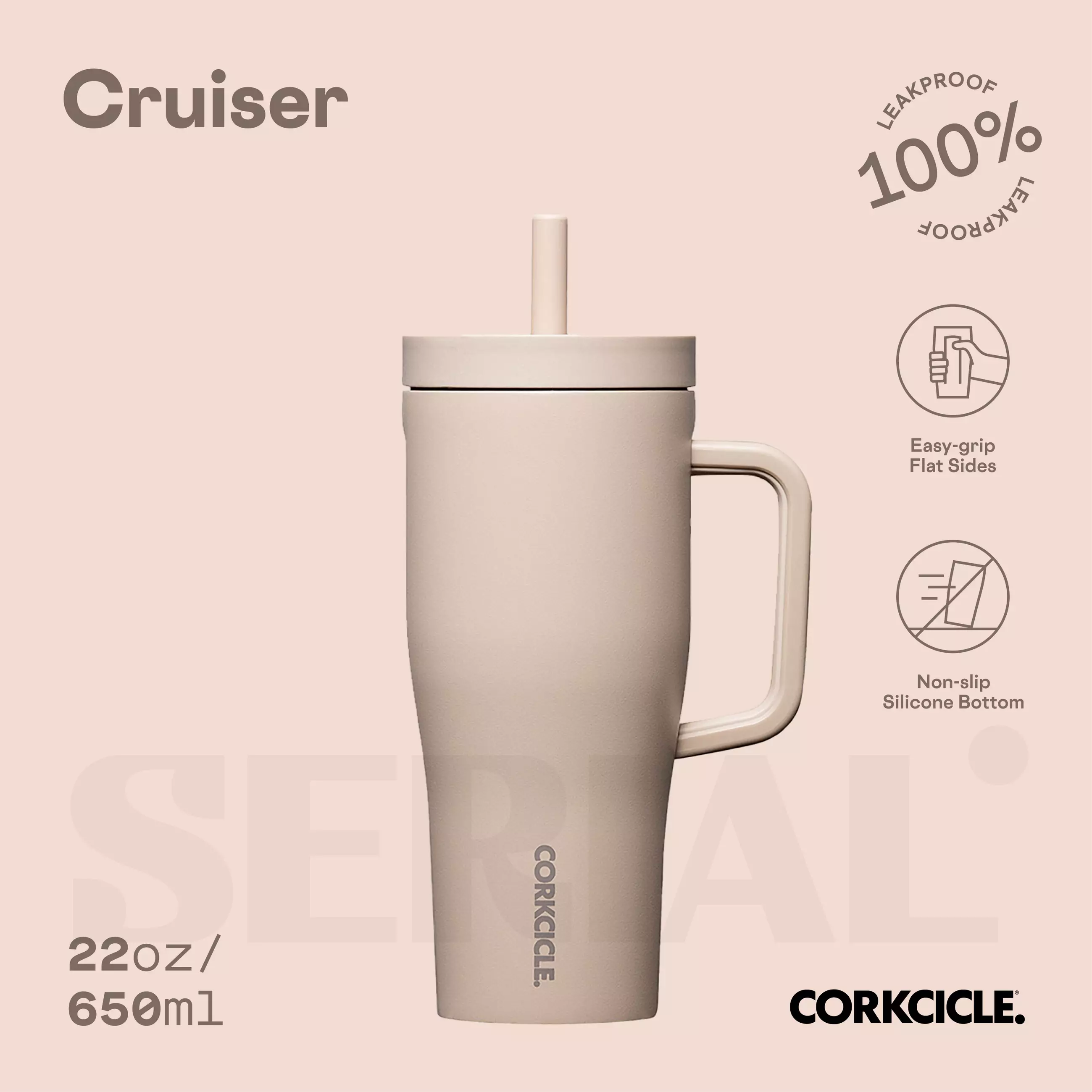 CORKCICLE Leakproof Cruiser 22oz - Desert