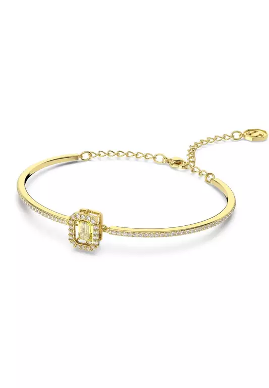 Millenia Bangle Octagon Cut Yellow Gold-Tone Plated