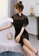 Sunnydaysweety black Korean Sexy See-Through Mesh Slim One Piece Dress A21022253 8A444AA419166BGS_5