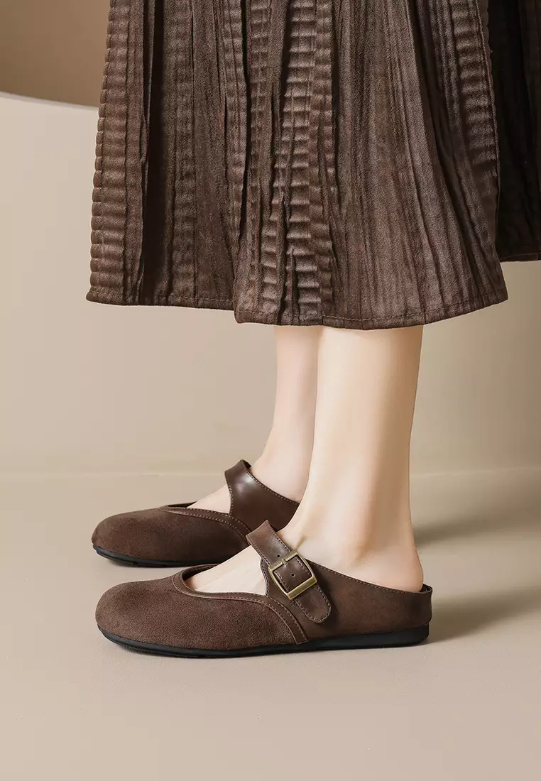 復古拼色懶人鞋 WW720-2