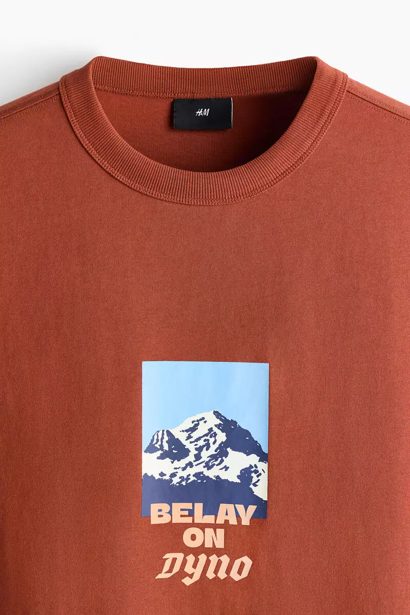 Loose Fit Printed Cotton T-shirt