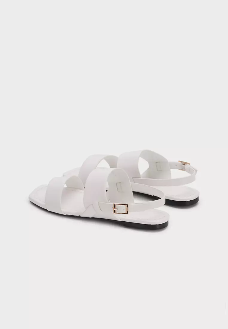 ANKLE STRAP FLAT SANDAL休闲平底凉鞋