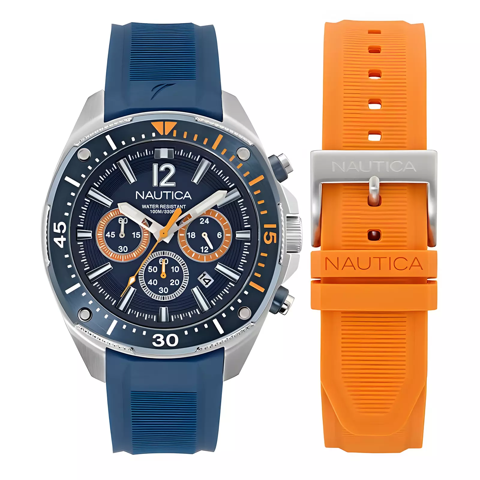 Jual Nautica Nautica NCT Blue Sail BoxSet Jam Tangan Chronograph