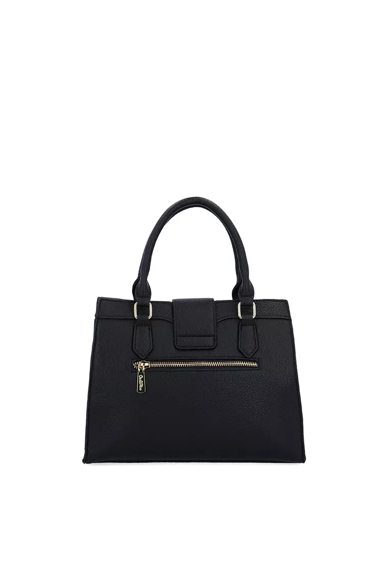 Juvia Lock Accent Top Handle - Black