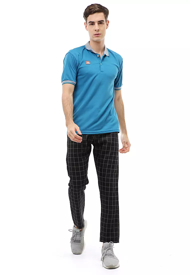 Jack Atasan Formal Kaos Polo Polos Pria Short Sleeve Material Cotton ORIGINAL - Blue