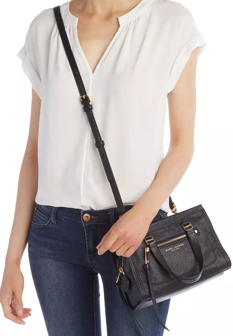 Marc jacobs mini cruiser pebbled leather crossbody satchel outlet
