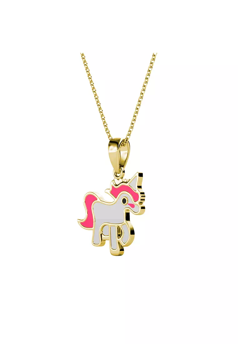 Buy Her Jewellery Her Jewellery Pinky Unicorn Pendant Yellow Gold