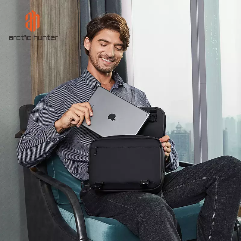 Arctic Hunter K00568 Tas Selempang Messenger Bag Sling Bag Pria - BLACK