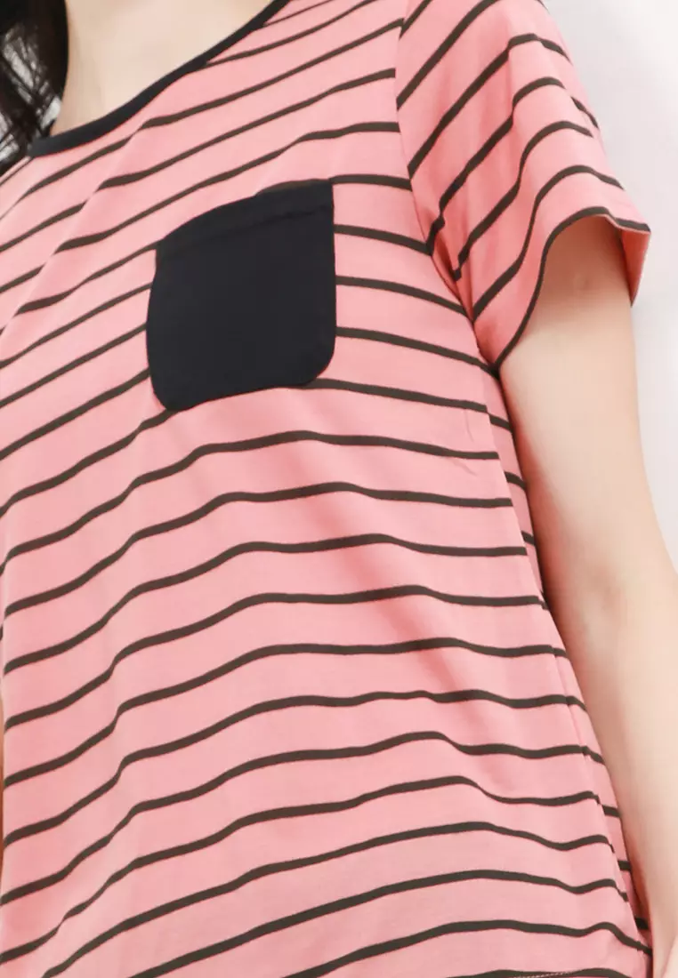 Pyjama Baju Tidur Short Sleeve Short Pants Sleepwear