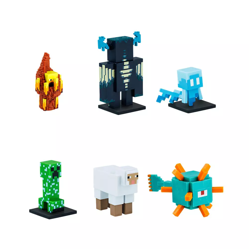 TOPPEEZ SET 6 PCS MINECRAFT MINIFIGURE 3D DELUXE BOX RANDOM