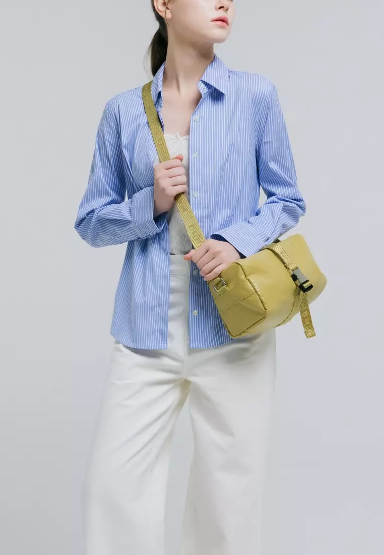 BLOCK Nylon Crossbody Bag Mud
