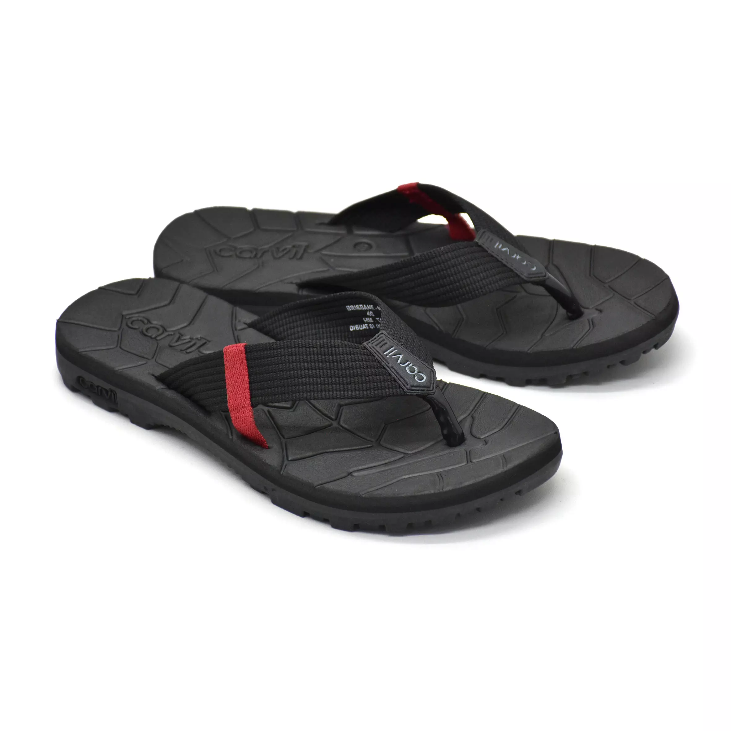 Carvil Sandal Pria Brisbane-Me Black