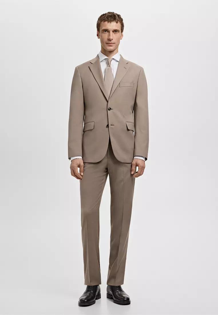 Slim-Fit Cotton Poplin Suit Shirt