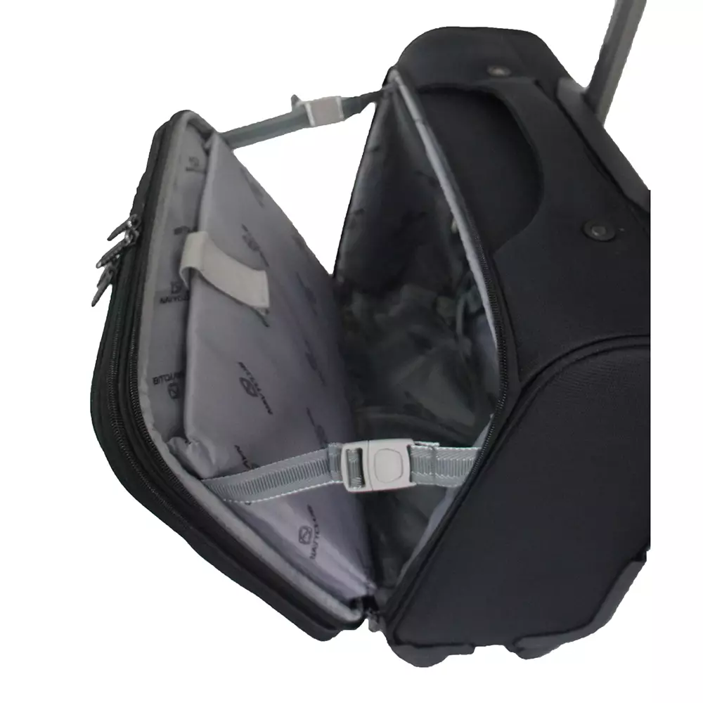 Navy Club Futura Koper Kabin SoftCase - 4 Roda Putar TSA Lock With Laptop Case - Size 16 Inch