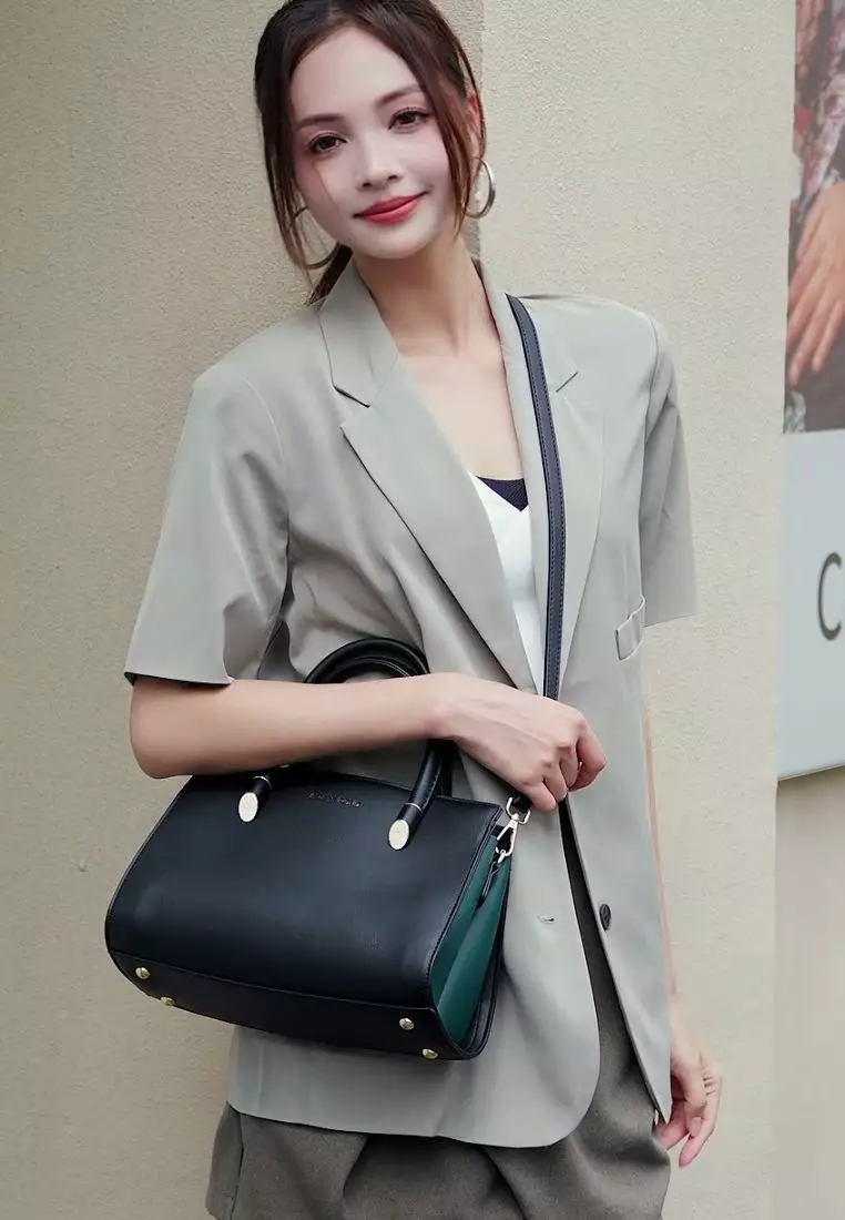 Women's Top Handle Bag / Sling Bag / Crossbody Bag (Tas Selempang / Tas Tangan) - Hitam