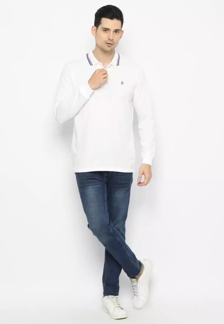 Matsuda Kaos Polo Shirt Lengan Panjang Pria Kerah Kasuga