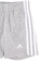 ADIDAS grey essentials 3-stripes shorts BE6CCKA440322FGS_3