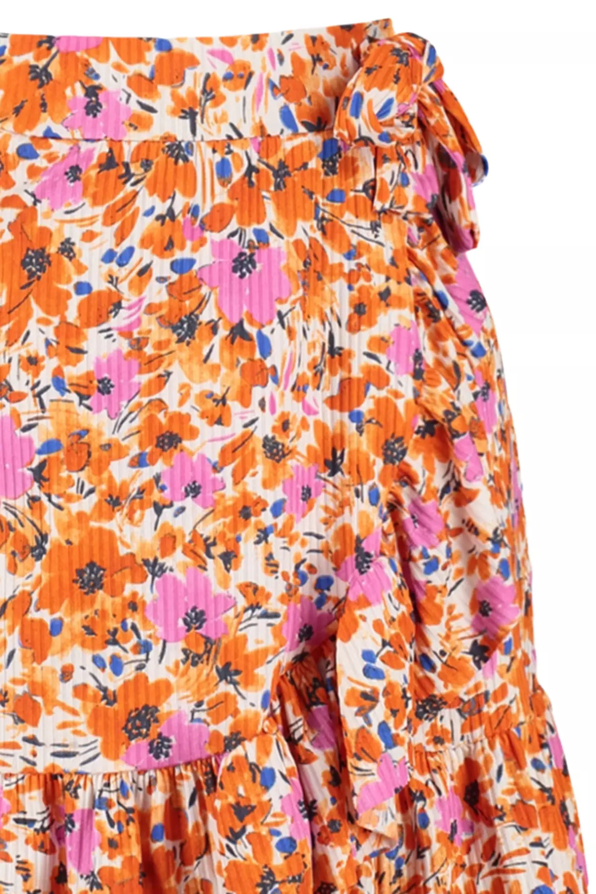 Graphic Printed High Waist Knitted Skirt