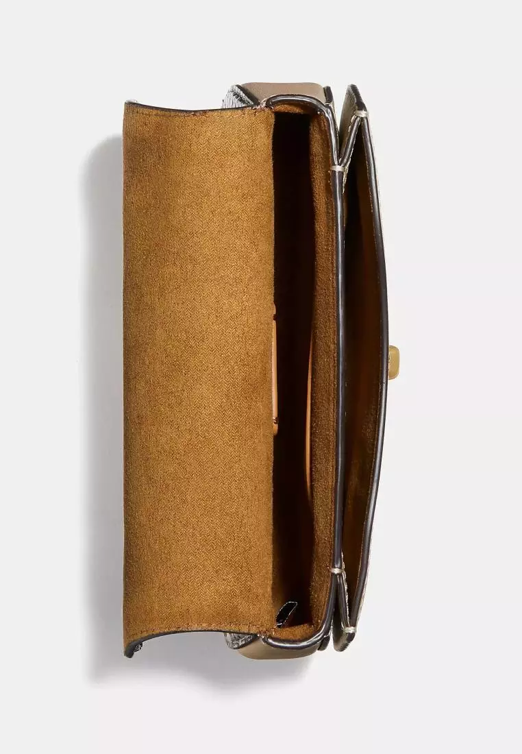 Jual Coach Coach Saddle Belt Bag In Colorblock With Snakeskin Detail