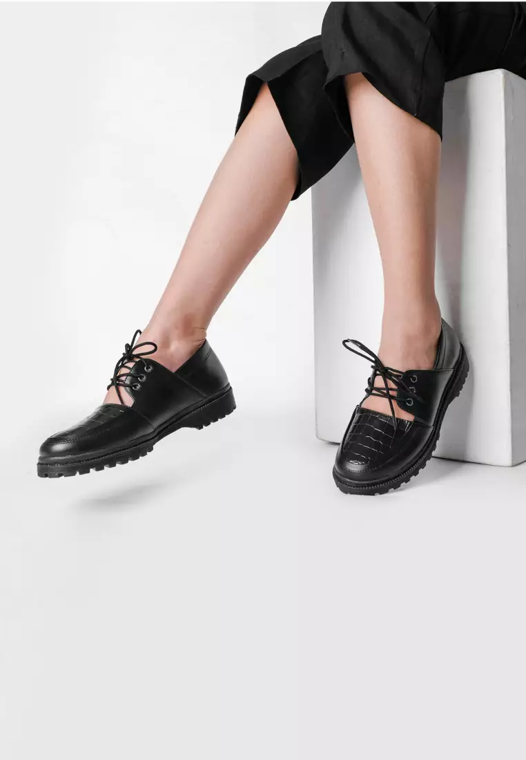 Pamole - Sepatu Loafer Wanita Bahan Kulit Sintetis - Lovi Series