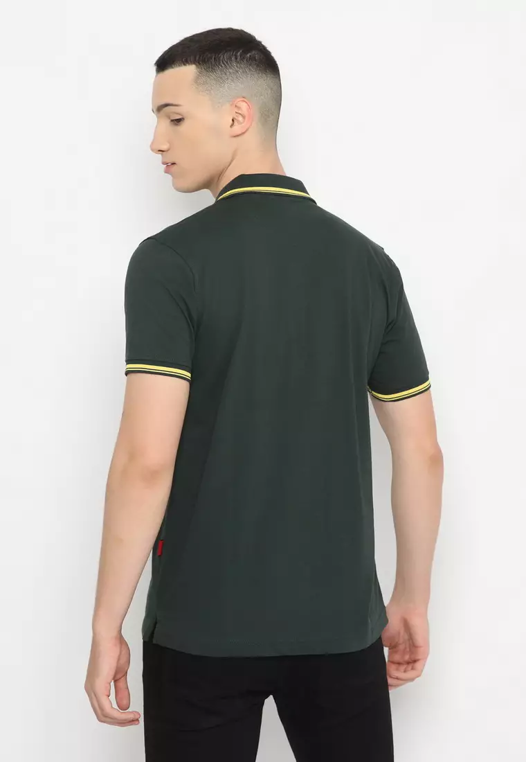 POLICE Polo Shirt Krah Stripes Pria 207200231