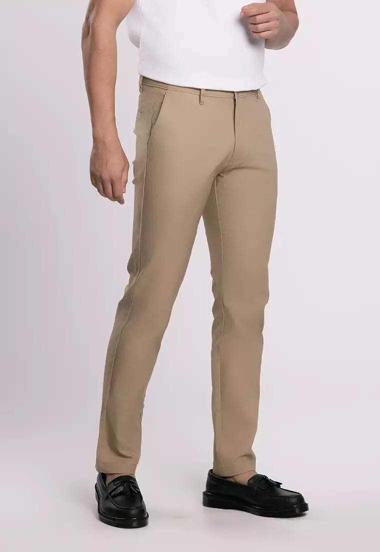 MOC Celana Panjang Chinos Pria Slim Fit BARNIE-KHAKI