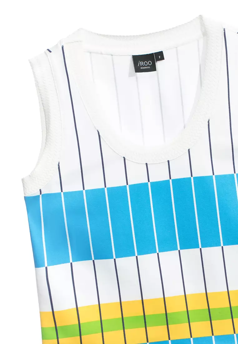 Colour Block Stripe Tank Top