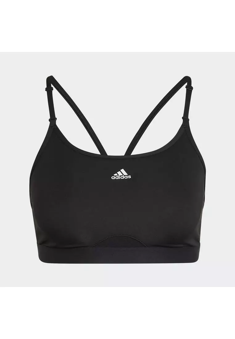 adidas Aeroreact Training Light-Support Techfit Bra - Grey