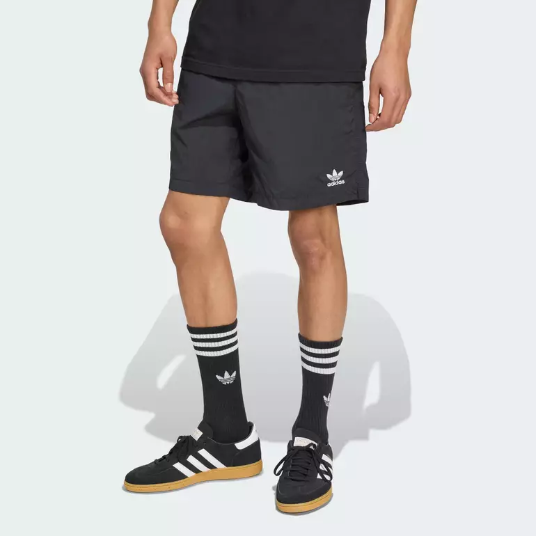 Lifestyle Trefoil Essentials Woven Shorts Men Black JX3904