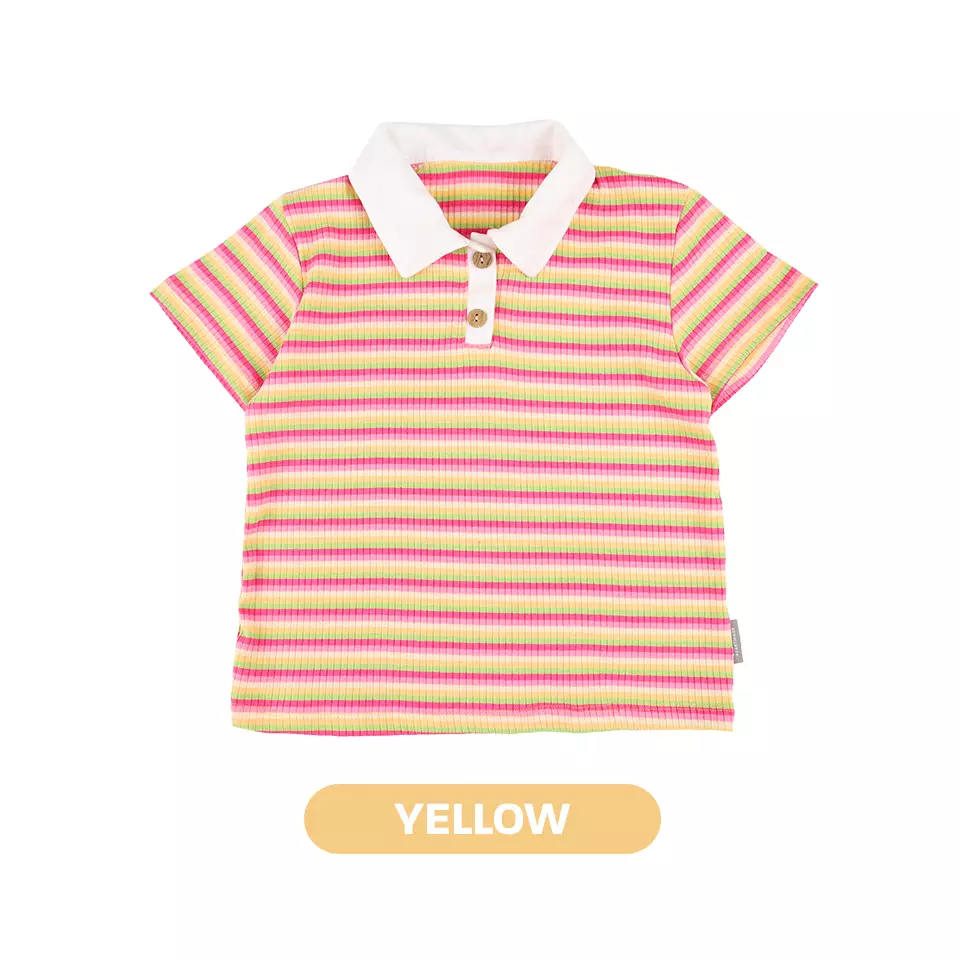 Mooi Atasan Anak Perempuan Ariella Top - Yellow