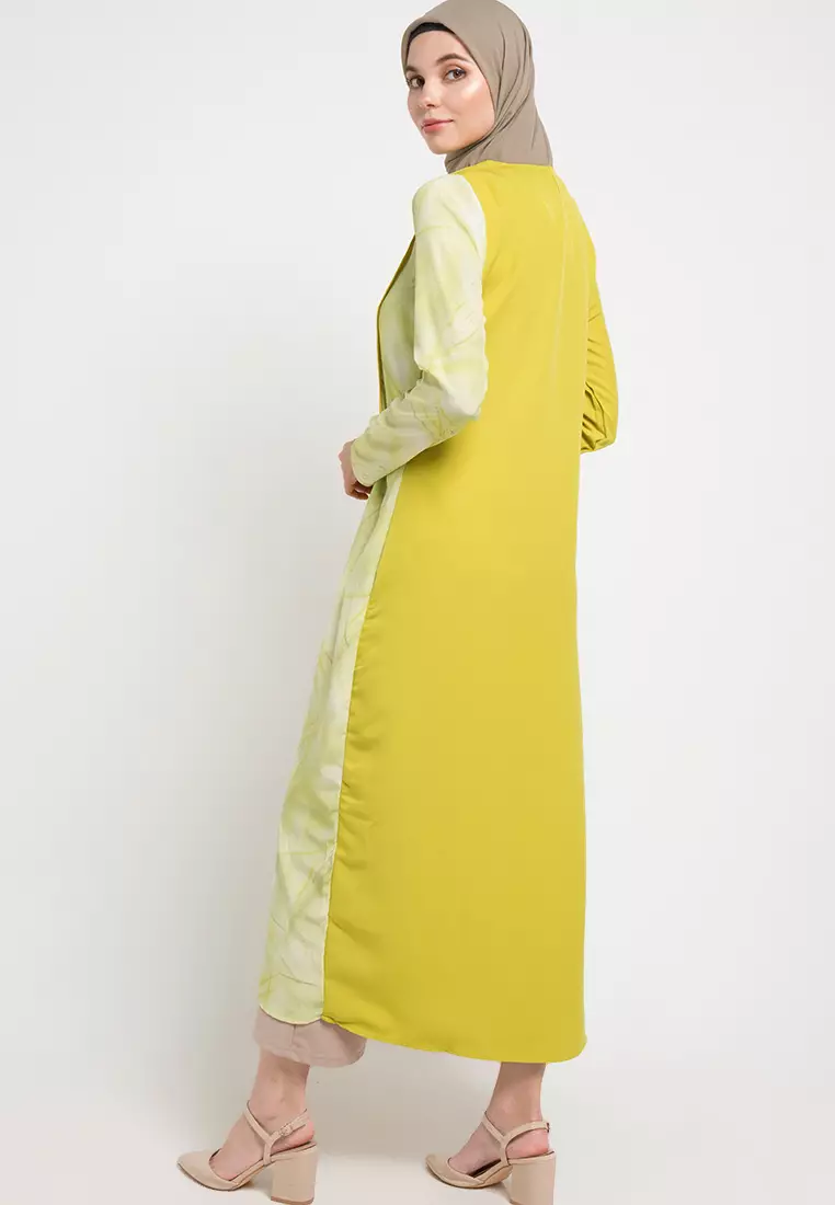 Andina Maxi Dress In Green  Print