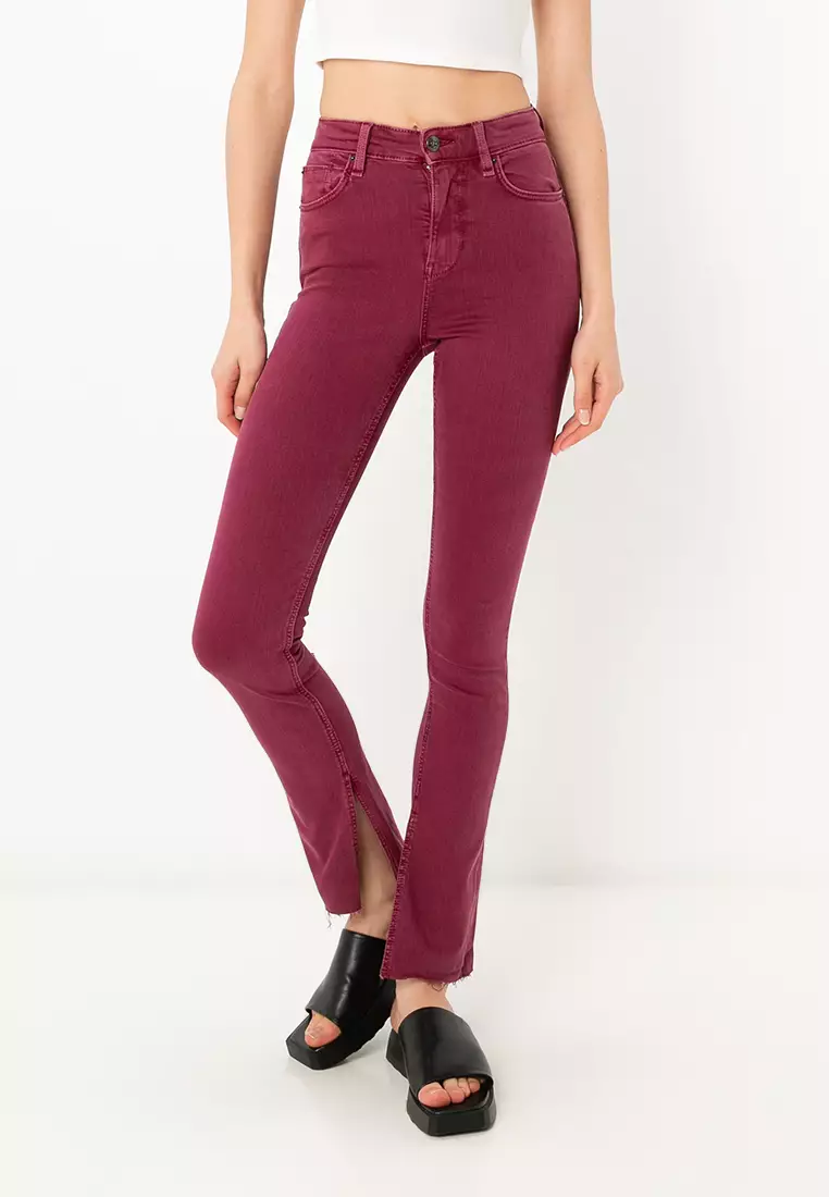 Bershka High Waist Skinny Trousers 2025 Buy Bershka Online