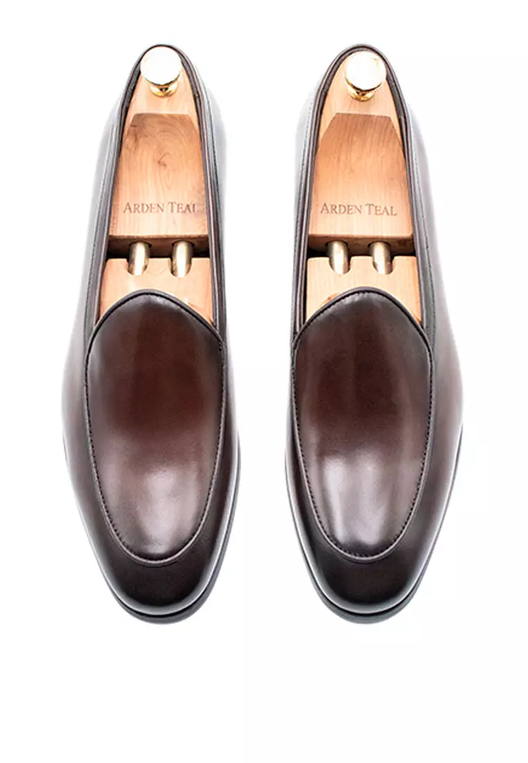 Monteros Walnut Blake Stitch Venetian Loafer