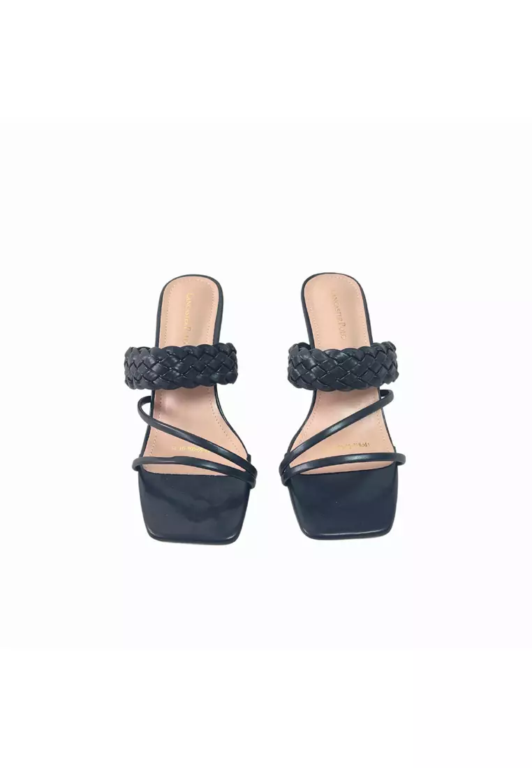 Lancaster Polo Women/Lady Open Toe Slip On Sandal Heels